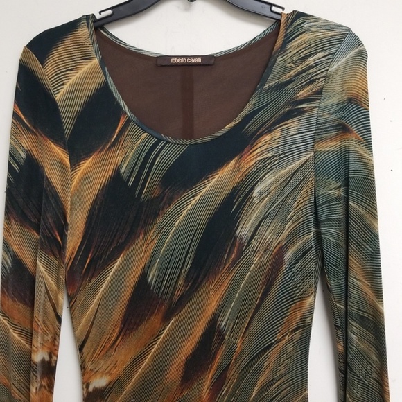 Roberto Cavalli Shift Long Sleeved Dress Size S - Picture 3 of 10